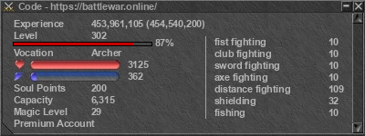 Signature for player Code