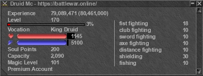 Signature for player Druid Mc