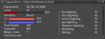 Signature for player Egocentrico