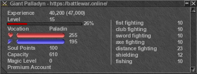 Signature for player Giant Palladyn