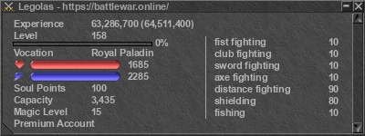 Signature for player Legolas