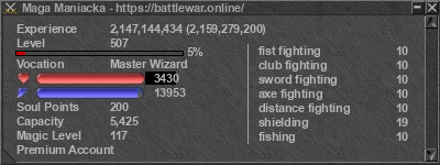 Signature for player Maga Maniacka