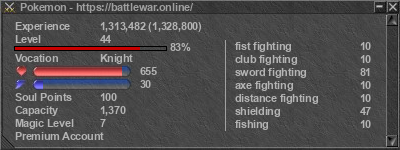 Signature for player Pokemon