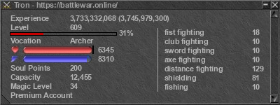 Signature for player Tron