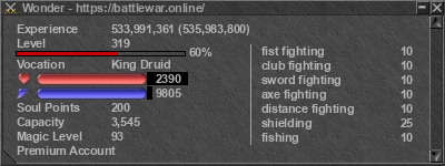 Signature for player Wonder