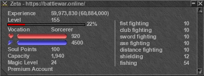 Signature for player Zeta