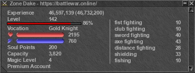 Signature for player Zone Dake